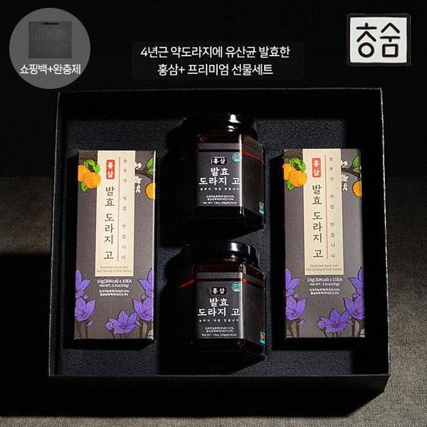[청숨] 홍삼 발효 도라지 고 5호 세트